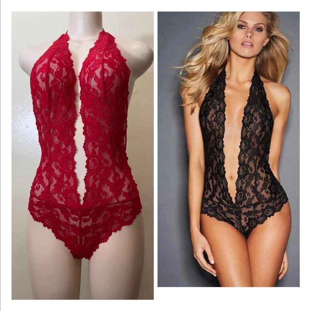 NWT Adore Me Scarlet Lace Bodysuit